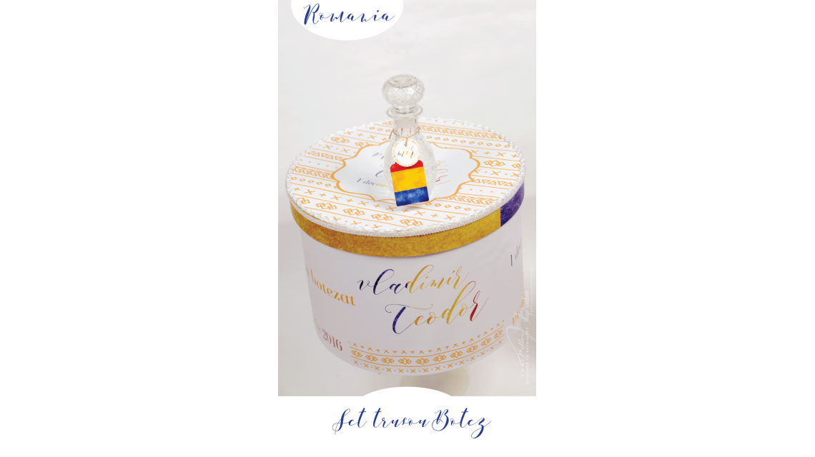 Trusou de botez brodat ideal pentru 1 Decembrie Romania,  Traditie romaneasca 9